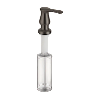 Дозатор для моющего средства врезной DIS-02/GRAPHITE/300ml (ZX5969)